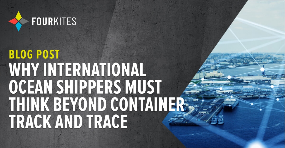 Going beyond container track and trace in ocean freight shipping