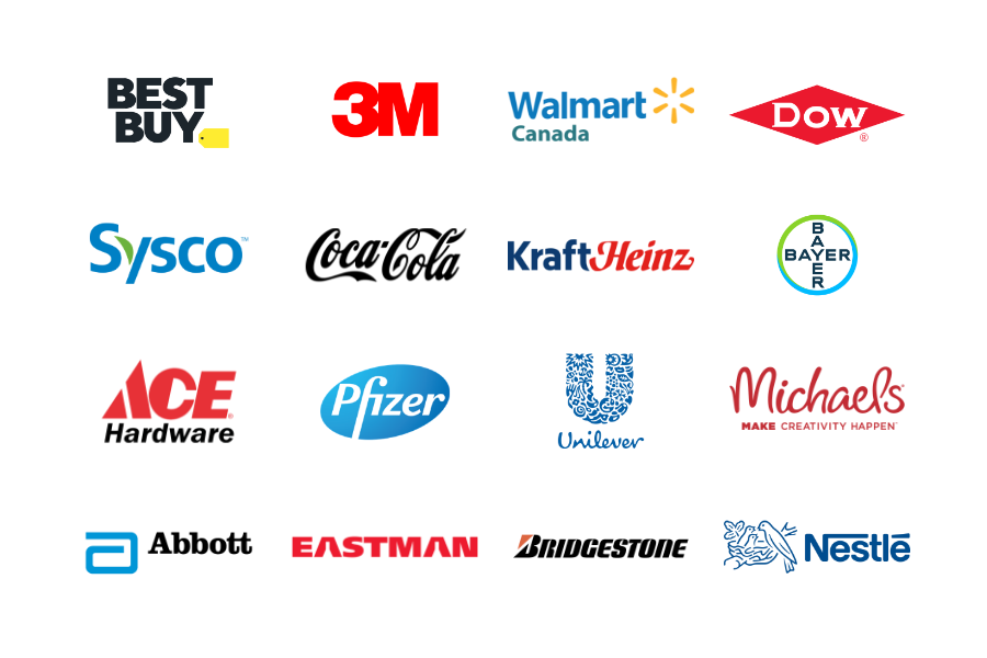 Array of Logos including Best Buy, Dow, and More